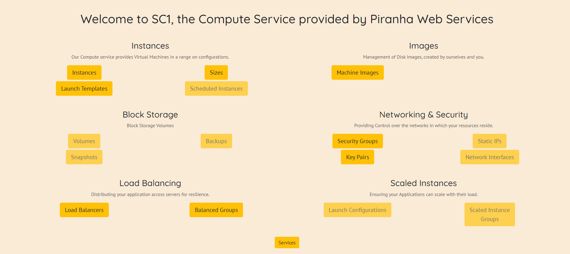 Object VM Service Menu Object VM Service Menu