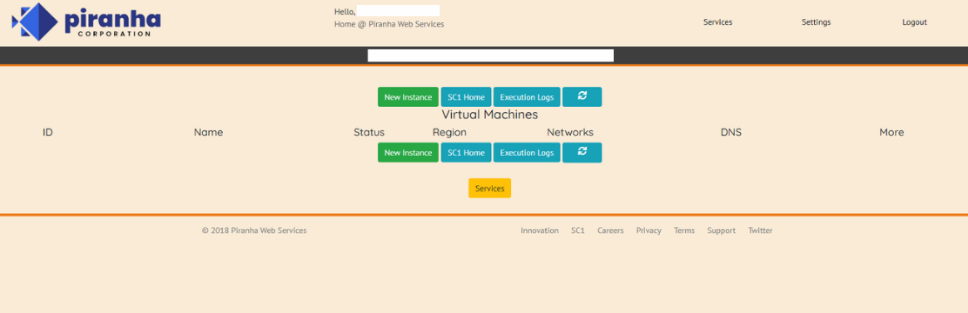 Object VM Service List Instances Object VM Service List Instances