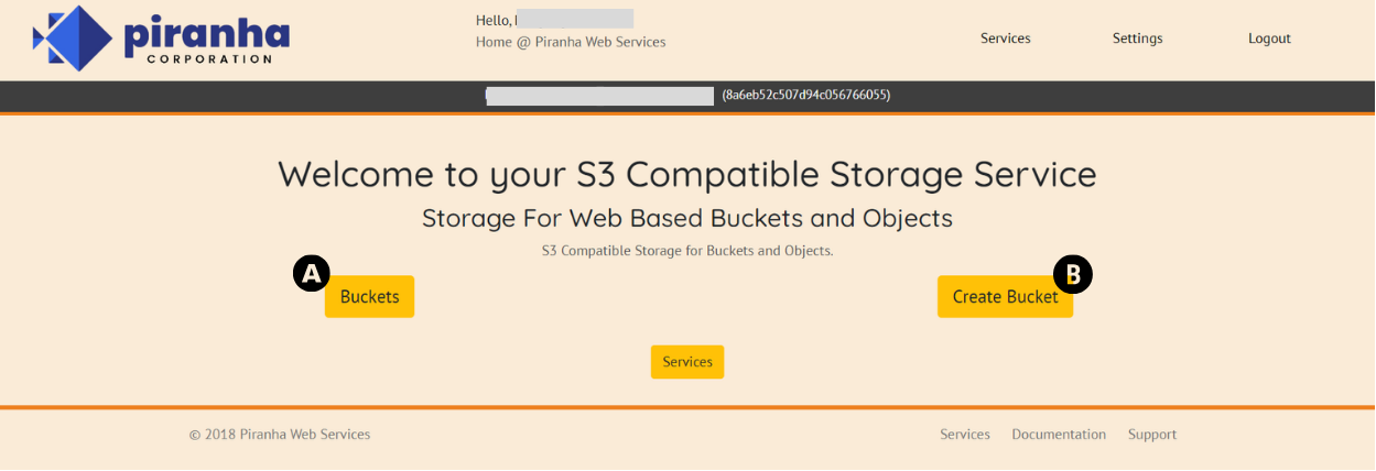 Object Storage Service Menu Object Storage Service Menu